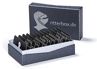 Verpackung mit V-Kerbe